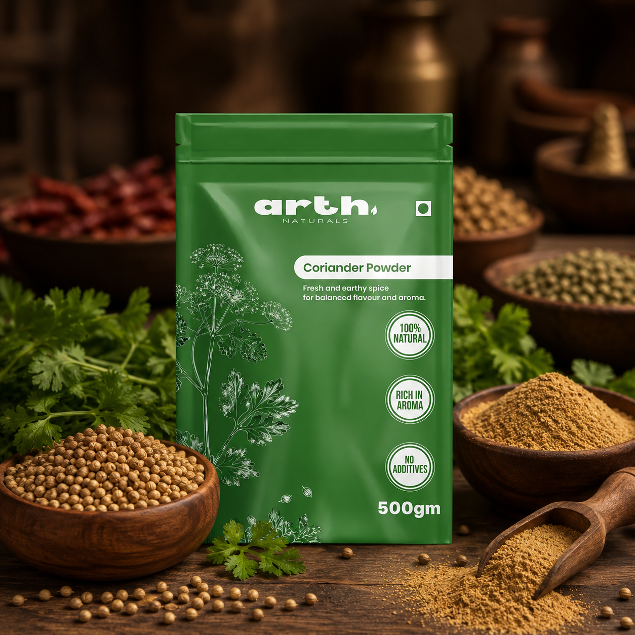 Arth Coriander Powder | Pure Dhaniya | Farm Fresh, Single Origin