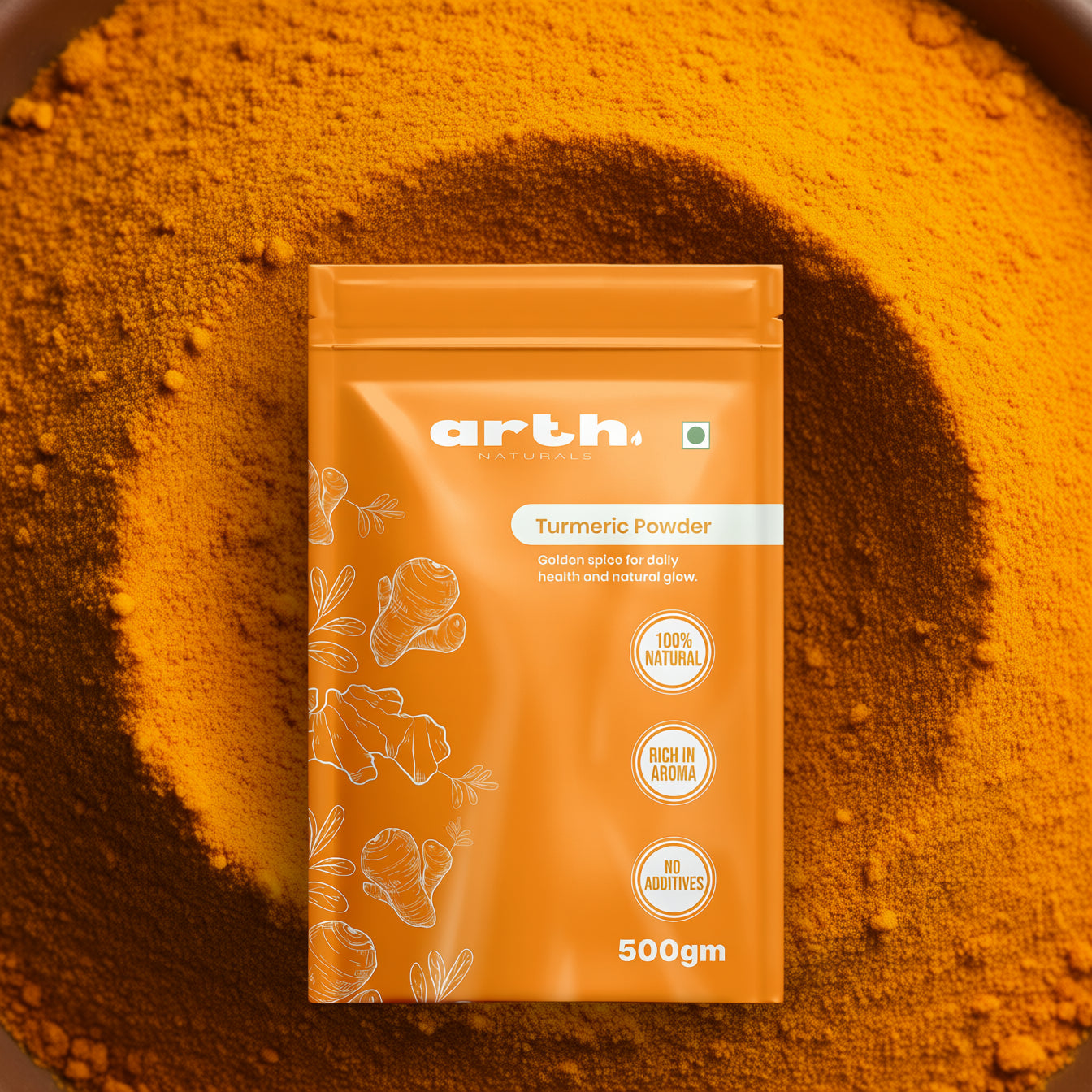 Arth Turmeric Powder | Pure Haldi | Farm Sourced, Lab Tested